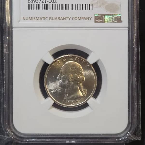 1932 Washington Quarter – NGC MS65
