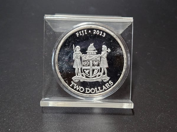 2013 Fiji 1 oz Silver Round $2 Taku - Image 4