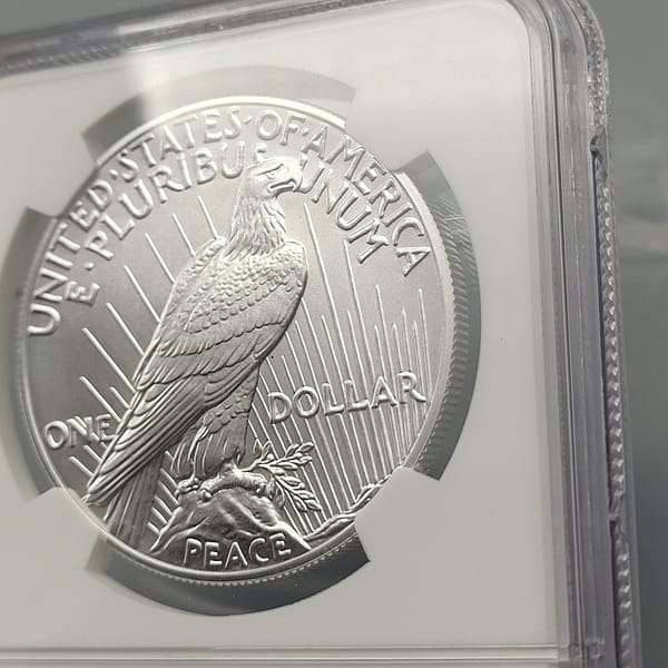 2021 Peace High Relief MS70 NGC First Day - Image 7