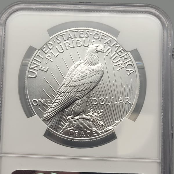 2021 Peace High Relief MS70 NGC First Day - Image 5