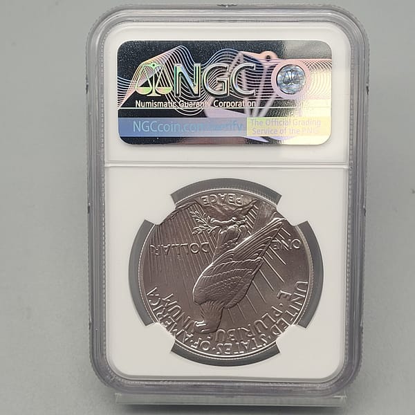 2021 Peace High Relief MS70 NGC First Day - Image 8