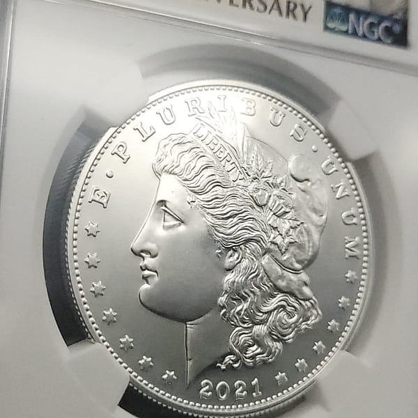 2021 S Morgan First Day Of Issue MS70 NGC - Image 3