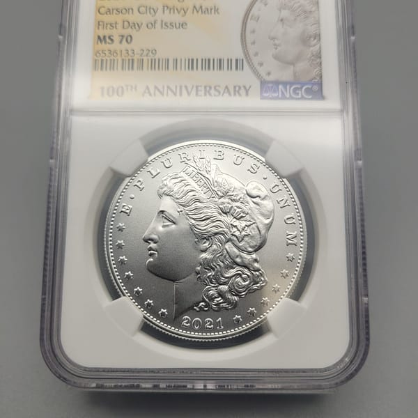 2021 CC Morgan First Day Of Issue Ms70 NGC - Image 2