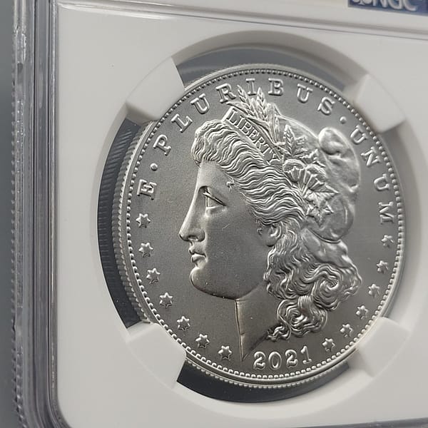 2021 Morgan First Day Of Issue MS70 NGC - Image 3