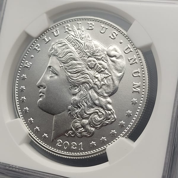 2021 Morgan First Day Of Issue MS70 NGC - Image 4