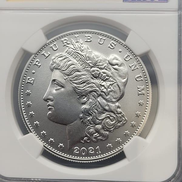 2021 Morgan First Day Of Issue MS70 NGC - Image 2