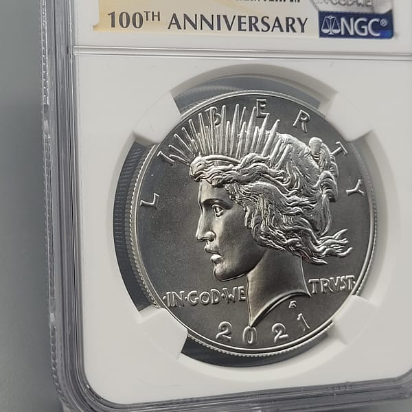 2021 Peace Dollar High Relief MS70 NGC - Image 3