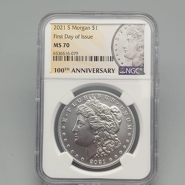 2021 S Morgan First Day Of Issue MS70 NGC