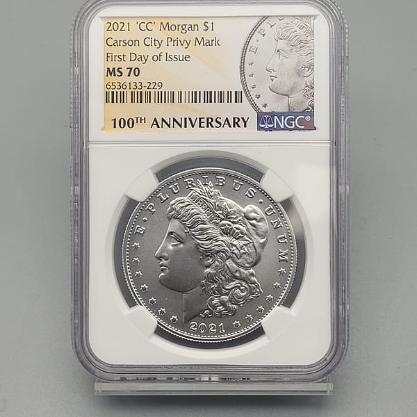 2021 CC Morgan First Day Of Issue Ms70 NGC