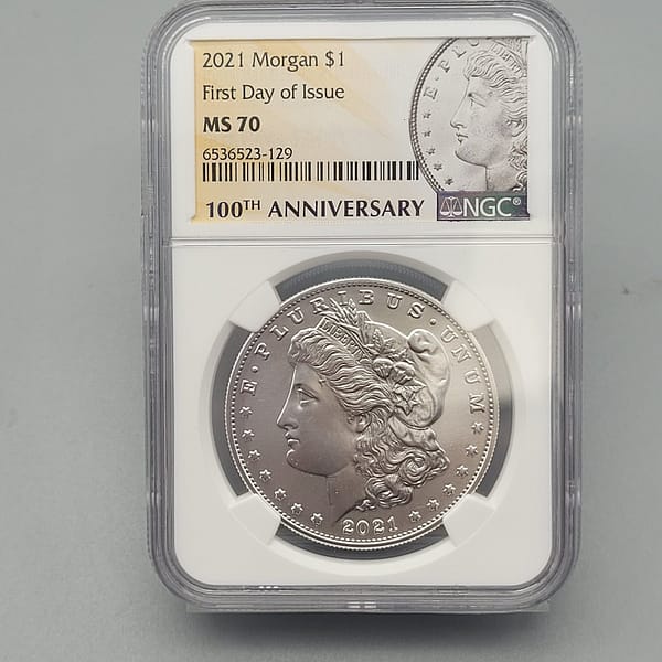 2021 Morgan First Day Of Issue MS70 NGC
