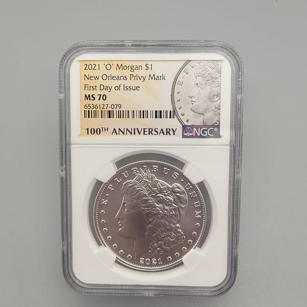 2021 O Morgan First Day Of Issue Ms70 NGC