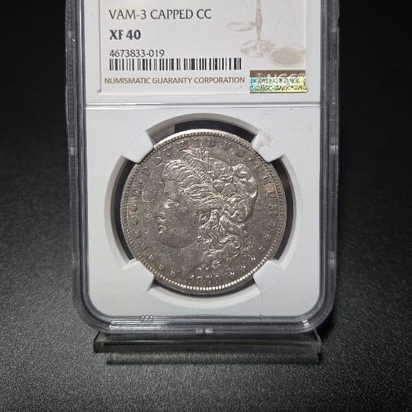 1879-CC Morgan VAM-3 Capped CC NGC XF40