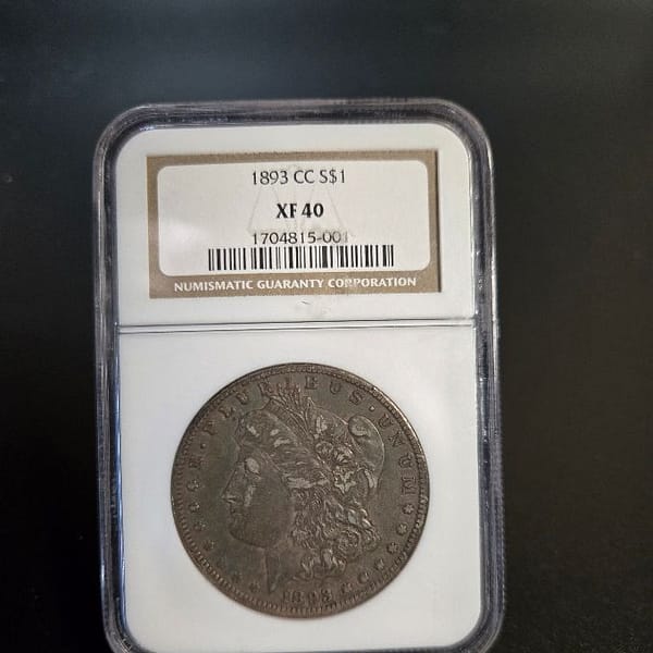 1893-CC NGC XF 40 Morgan Dollar