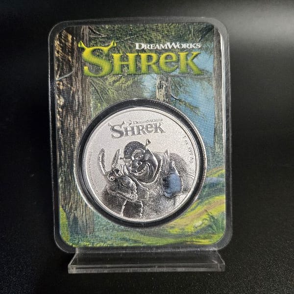 2021 Shrek 20th Anniv 1 oz Silver Niue Coin
