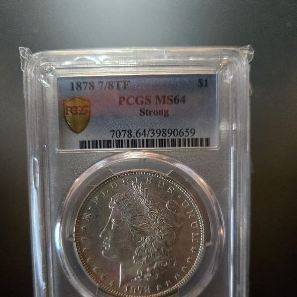 1878 7/8 TF PCGS MS64 Strong Morgan Dollar