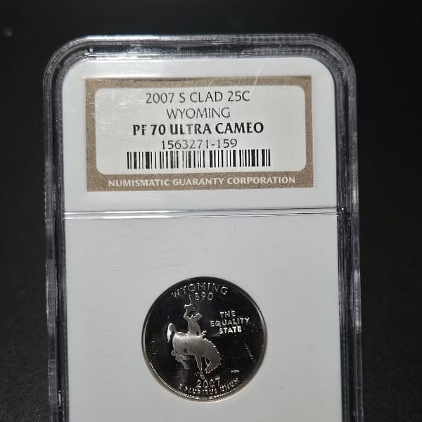 2007 S Clad 25C Wyoming PF 70 Ultra Cameo