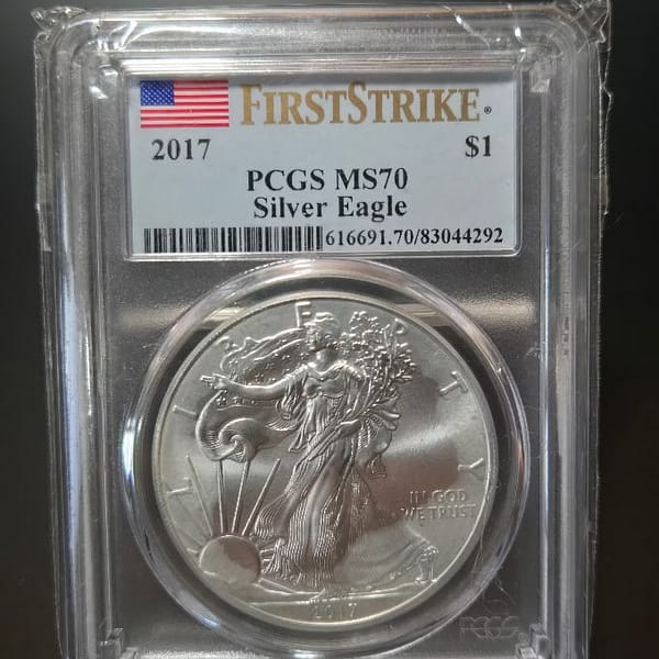 2017 PCGS MS70 First Strike Silver Eagle
