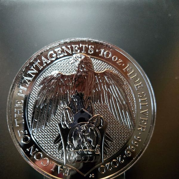 2020 GB 10 oz Silver Falcon of Plantagenets