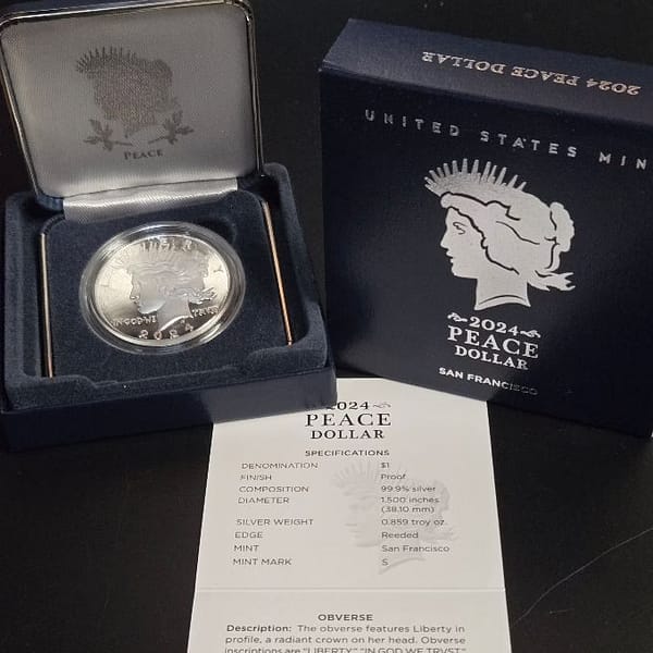 2024 Peace Dollar San Francisco