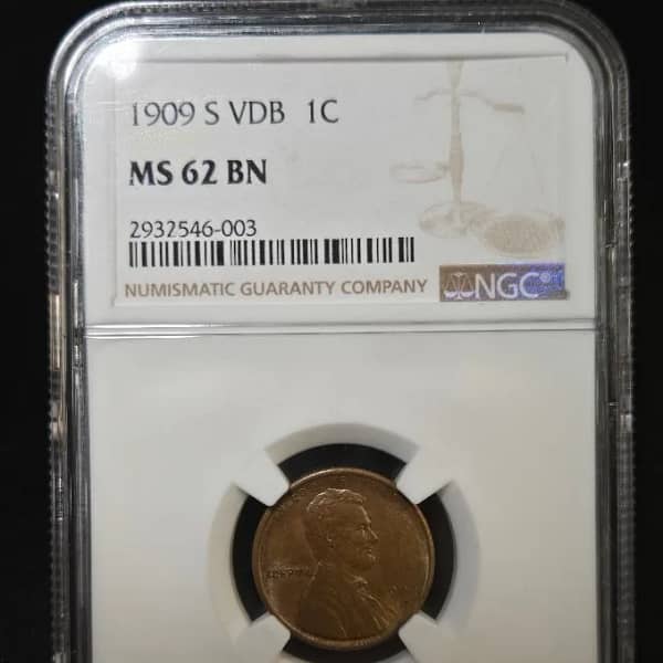 1909-S VDB MS62 BN Cent