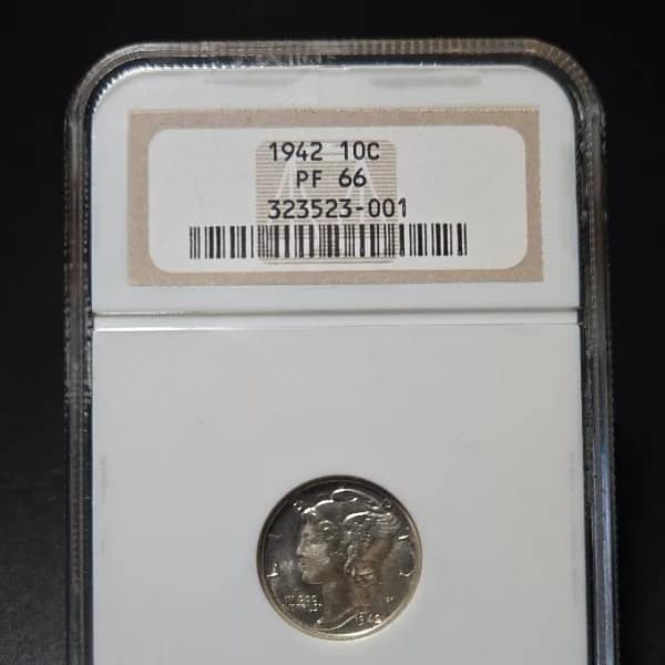 1942 Mercury Dime PF66 NGC