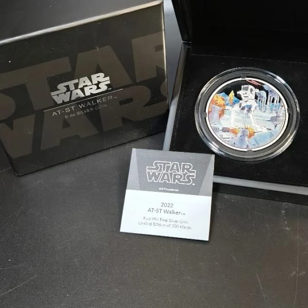 2022 AT-ST 5 oz Silver Star Wars Coin