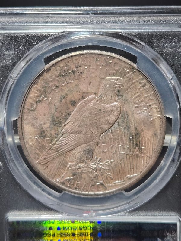 1921 PCGS MS64 High Relief Peace Dollar - Image 2