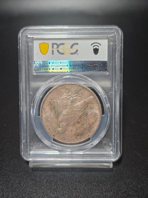 1921 PCGS MS64 High Relief Peace Dollar - Image 4