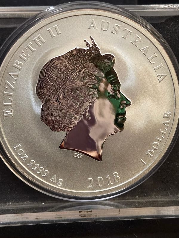 2018 Australia Year Of The Dog 1 oz Silver - Image 2