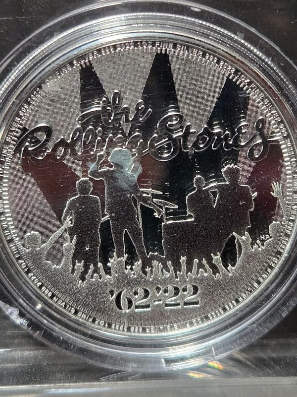 2022 Great Britain 1 oz Silver Rolling Stones BU - Image 4