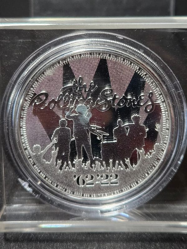 2022 Great Britain 1 oz Silver Rolling Stones BU