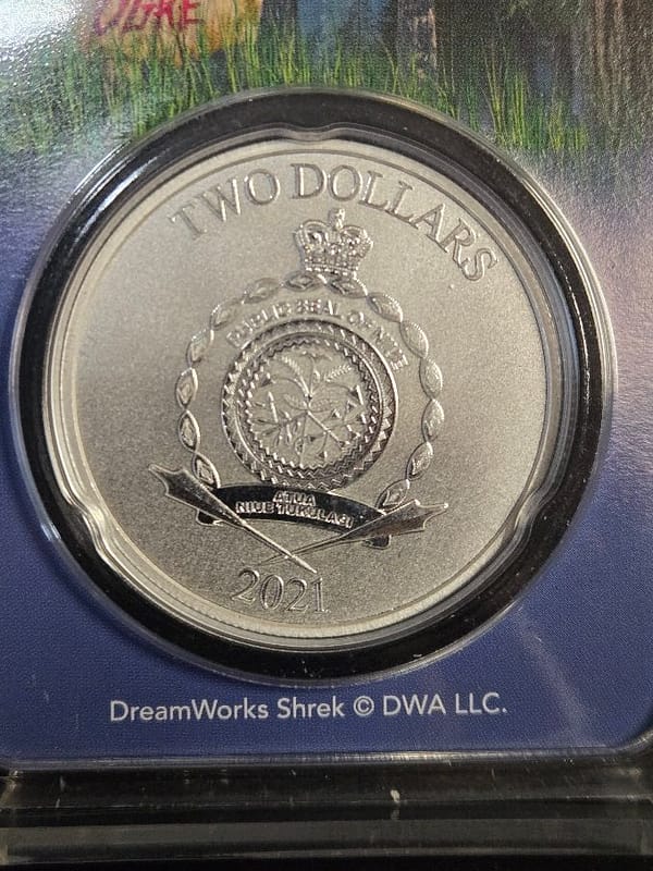 Disney Shrek & Donkey 2021 1 oz Silver Niue 20th Anniversary - Image 2