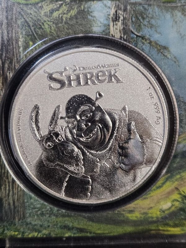 Disney Shrek & Donkey 2021 1 oz Silver Niue 20th Anniversary - Image 3