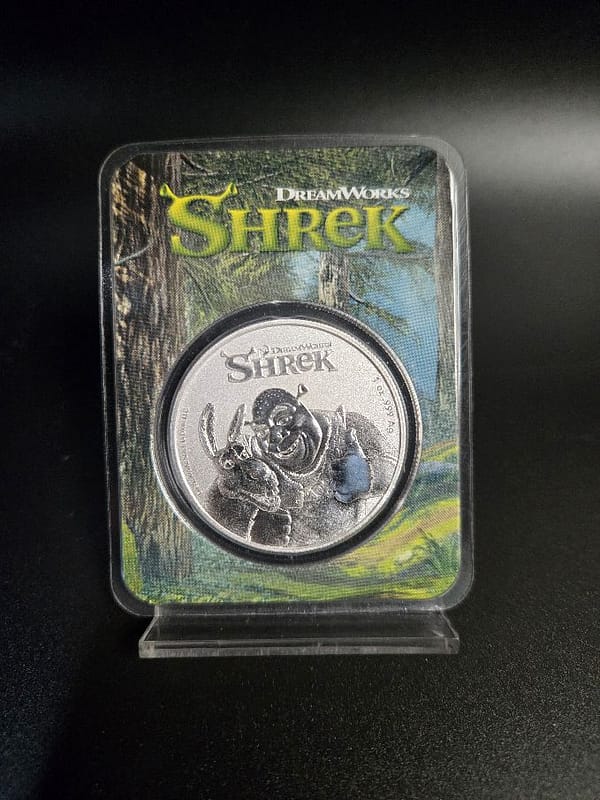 Disney Shrek & Donkey 2021 1 oz Silver Niue 20th Anniversary