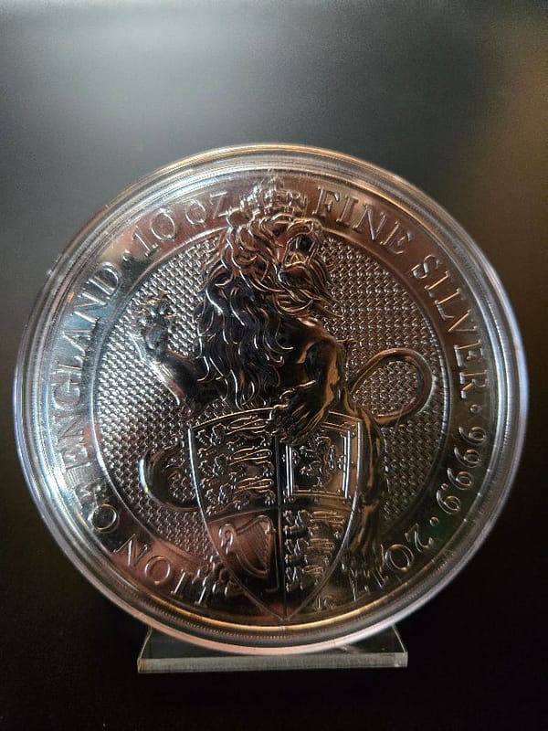 2017 Great Britain 10 oz Silver Queens Beasts The Lion - Image 3