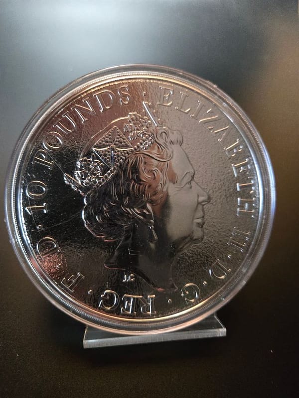 2017 Great Britain 10 oz Silver Queens Beasts The Lion - Image 5