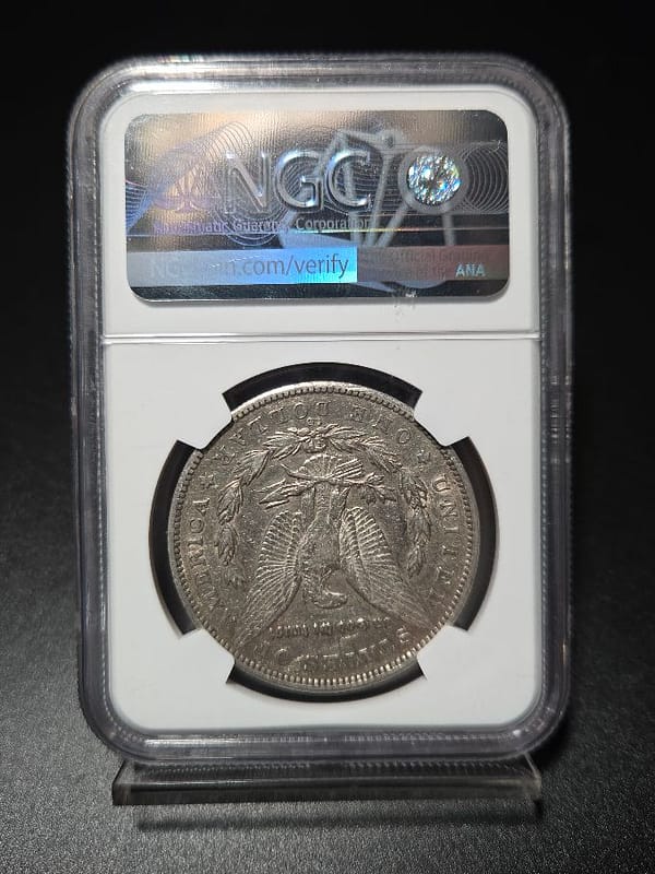1879-CC Morgan VAM-3 Capped CC NGC XF40 - Image 4