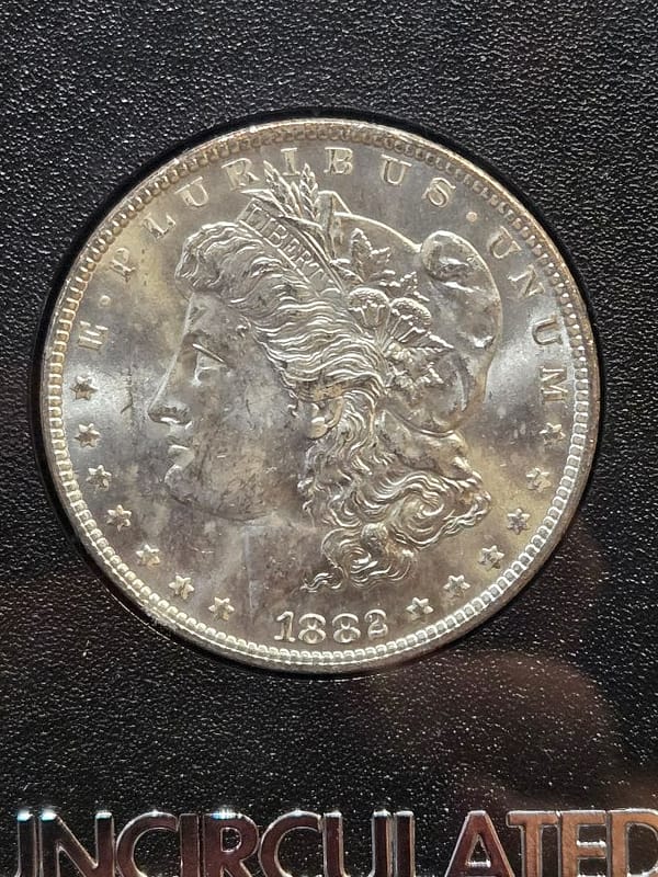 1882-CC Uncirculated Morgan Dollar - Image 4