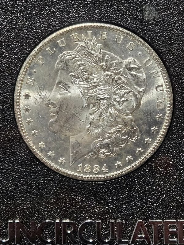 1884-CC Uncirculated Morgan Dollar - Image 4