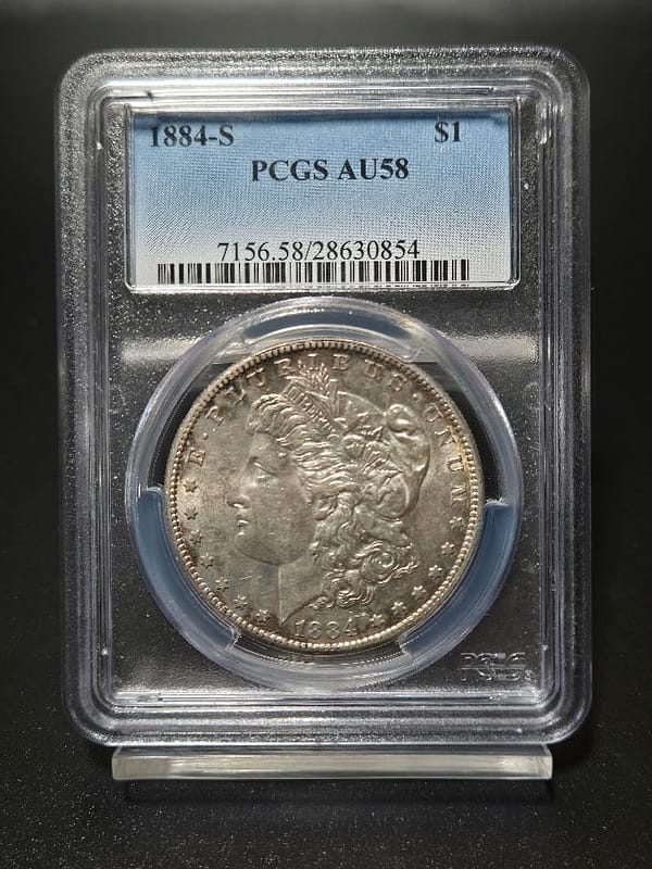 1884-S PCGS AU58 Morgan Dollar - Image 2