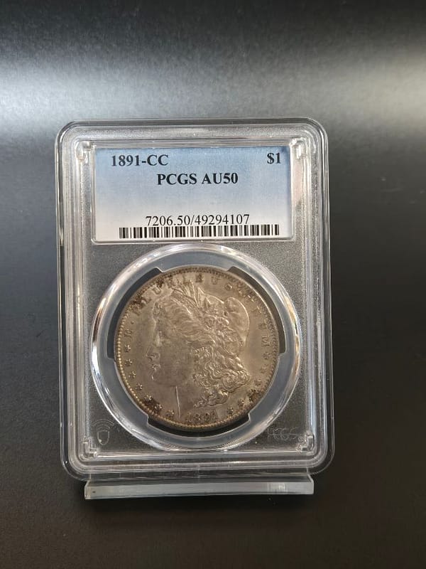 1891-CC PCGS AU50 Morgan Dollar