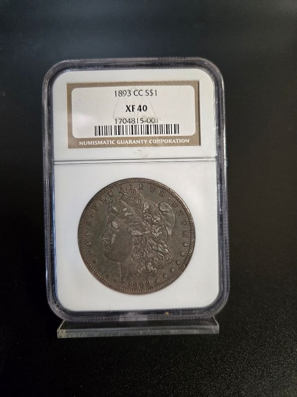 1893-CC NGC XF 40 Morgan Dollar