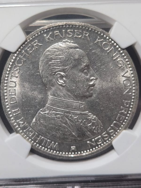 1914A Germany 5M Prussia NGC MS 61 - Image 4