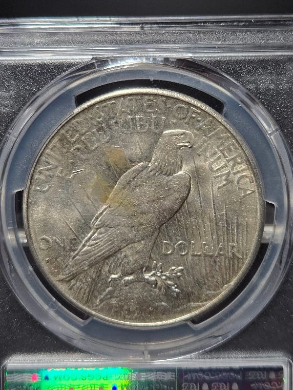 1928-S PCGS AU55 Peace Dollar - Image 3