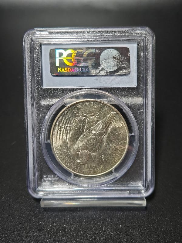 1934-D PCGS MS62 Peace Dollar - Image 4