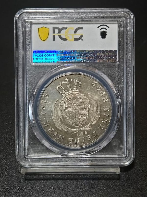 1813-IGS Thaler PCGS MS62 Saxony - Image 4