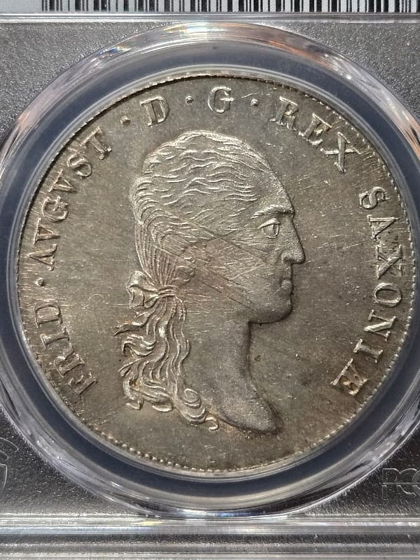 1813-IGS Thaler PCGS MS62 Saxony - Image 5