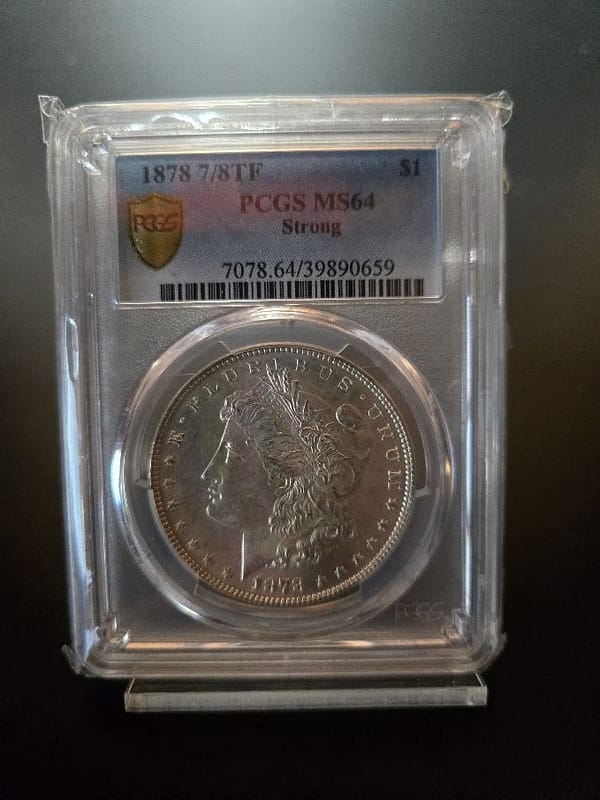 1878 7/8 TF PCGS MS64 Strong Morgan Dollar - Image 4