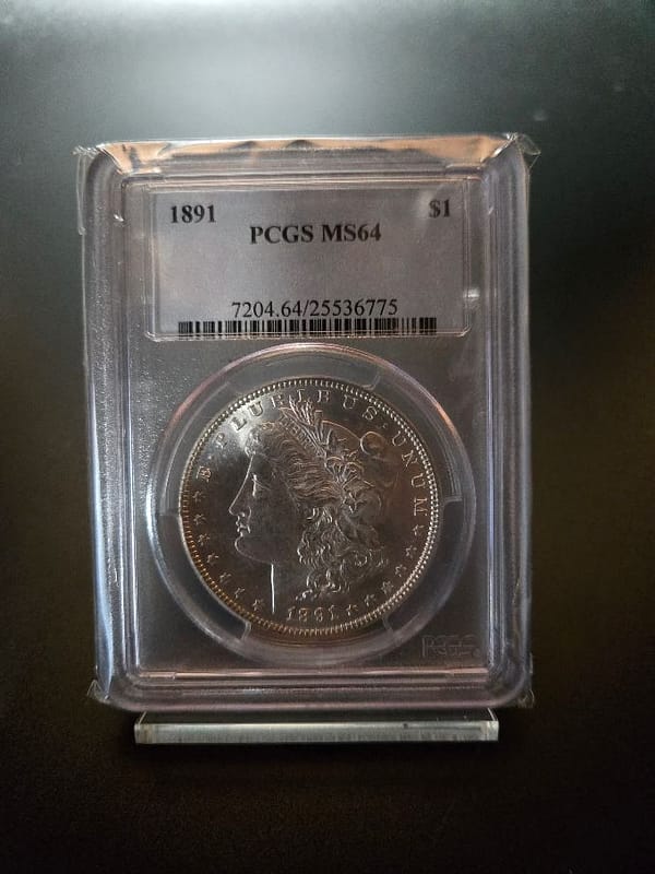 1891 PCGS MS64 Morgan Dollar - Image 2