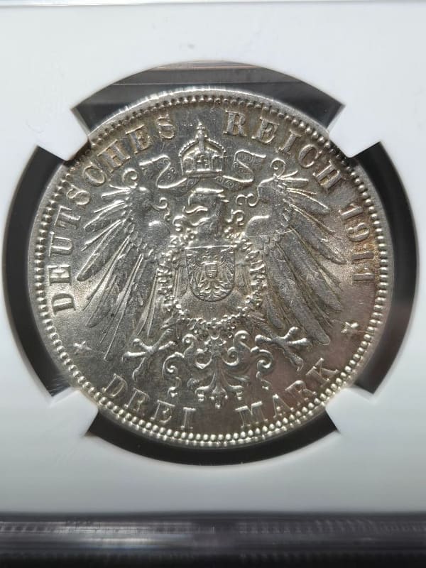 1911J Germany 3M Hamburg MS 63 NGC - Image 3
